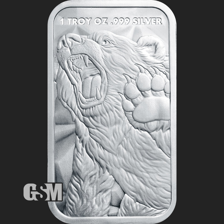 1 oz Bull & Bear Silver Bar