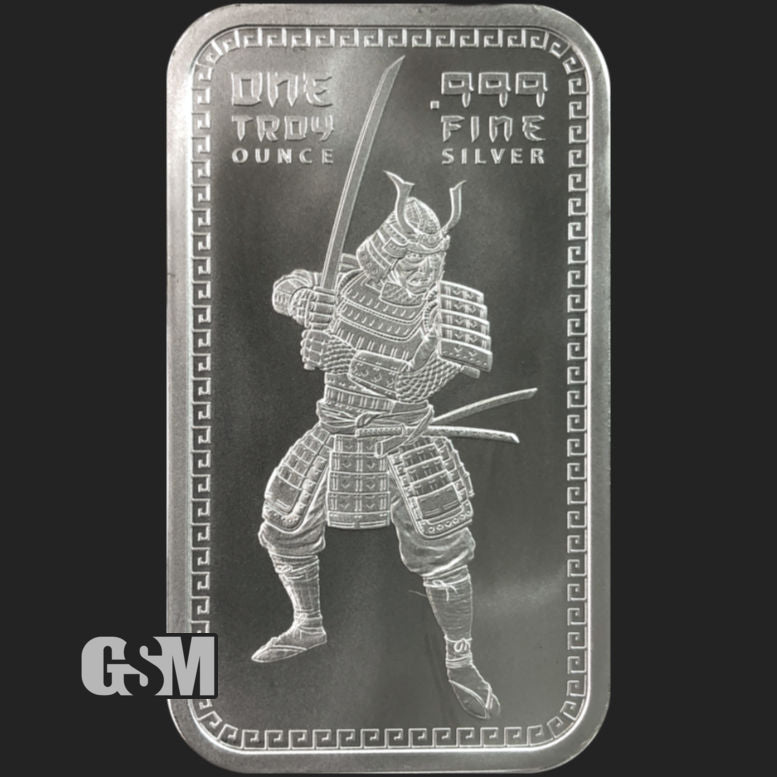 1 oz Samurai Silver Bar