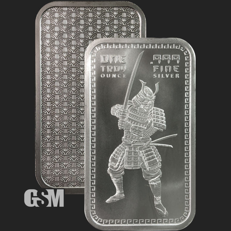 1 oz Samurai Silver Bar