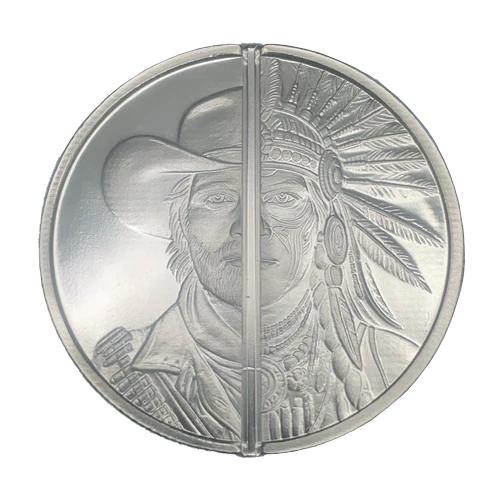 Silver Western Warrior 1oz Round
