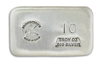 Prospector 10 oz Silver Bar