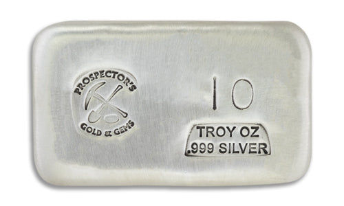 Prospector 10 oz Silver Bar