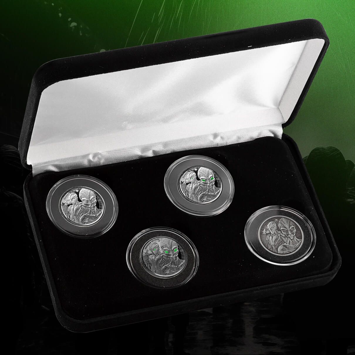 Scottsdale Mint 2023 Alien 1/2 oz Silver 4 Coin Set