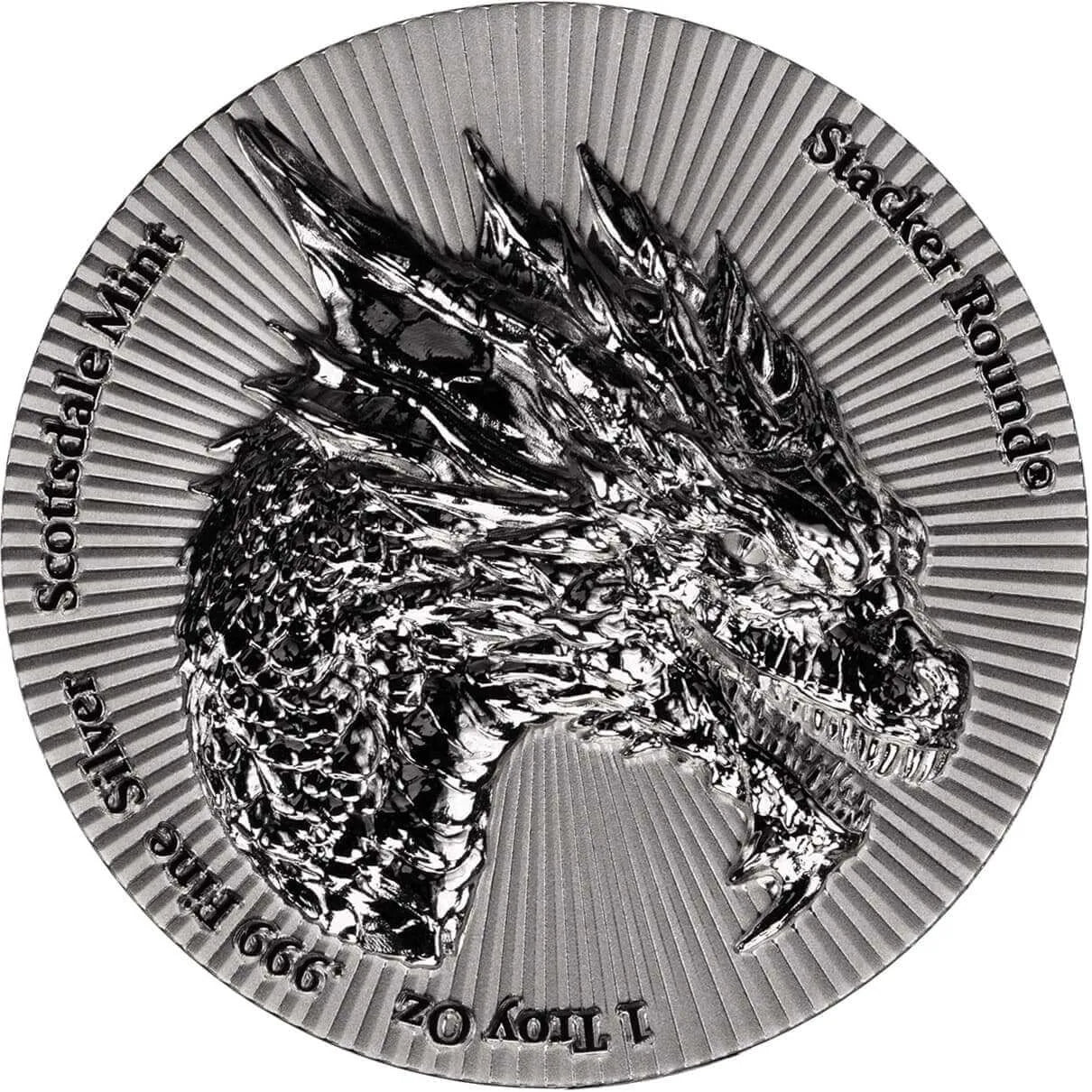 Scottsdale Dragon Stacker 1 oz Silver Round