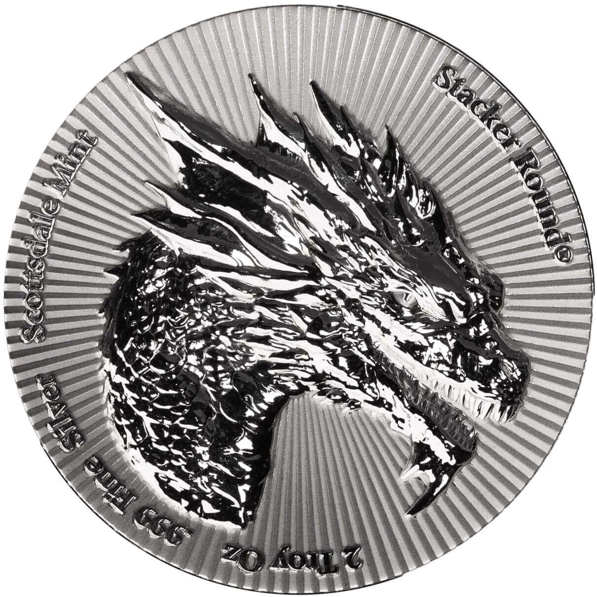 Scottsdale Dragon Stacker 2 oz Silver Round