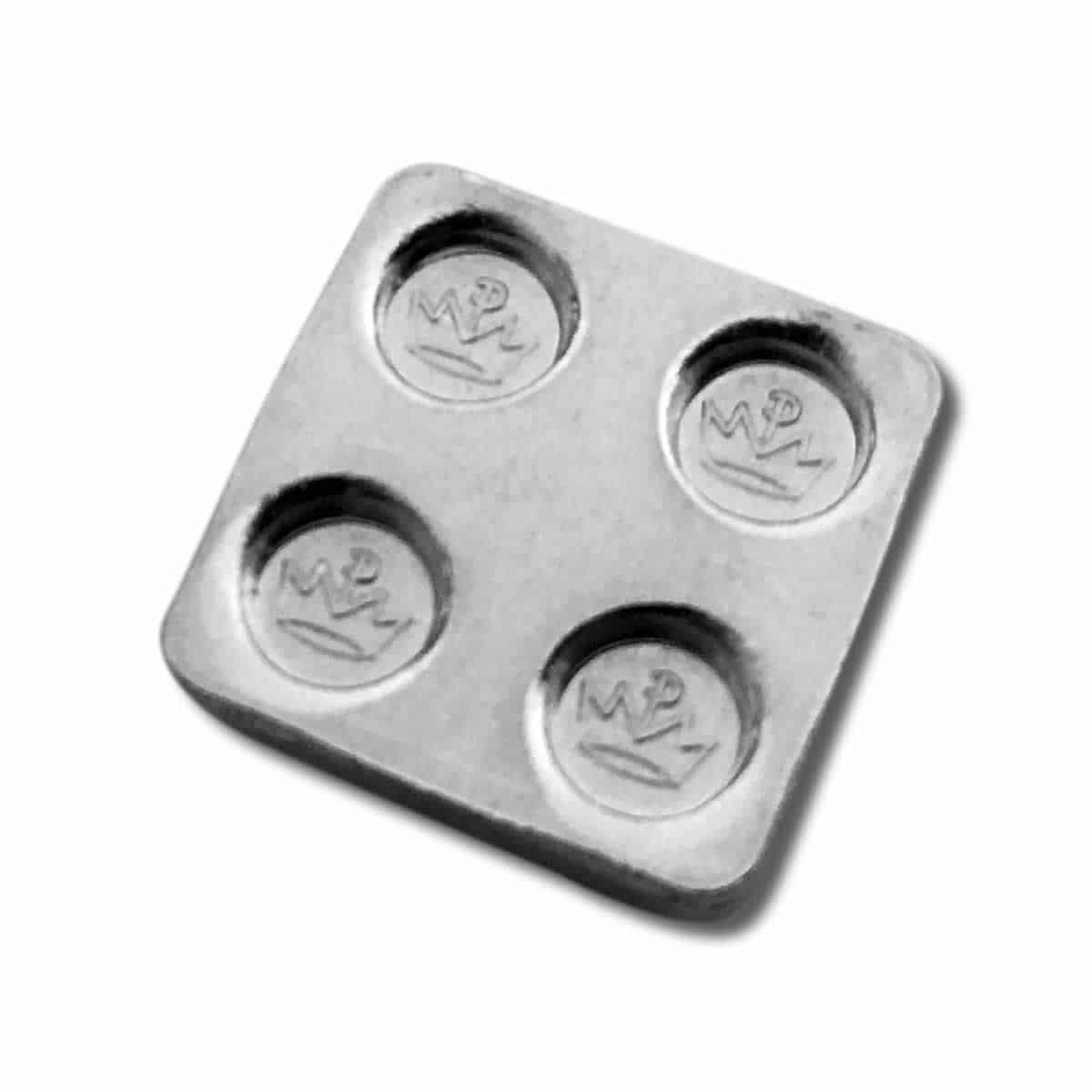 1/8 oz .999 Fine Silver - Monarch Building Block Bar - Eighth 2x2