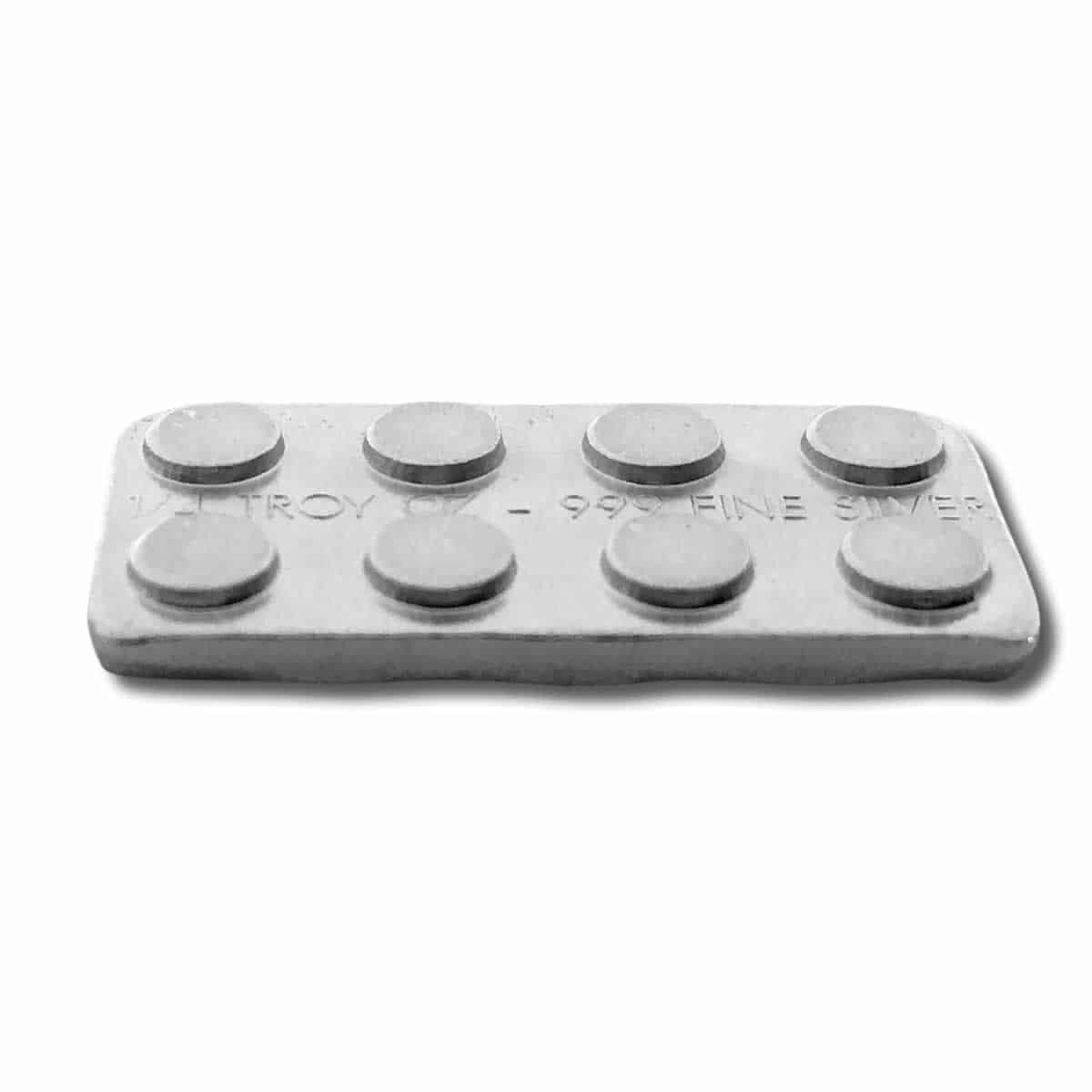1/4 oz .999 Fine Silver - Monarch Building Block Bar - 2x4