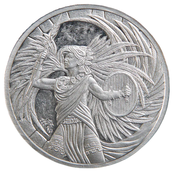 Aztec Eagle Warrior 1oz Round