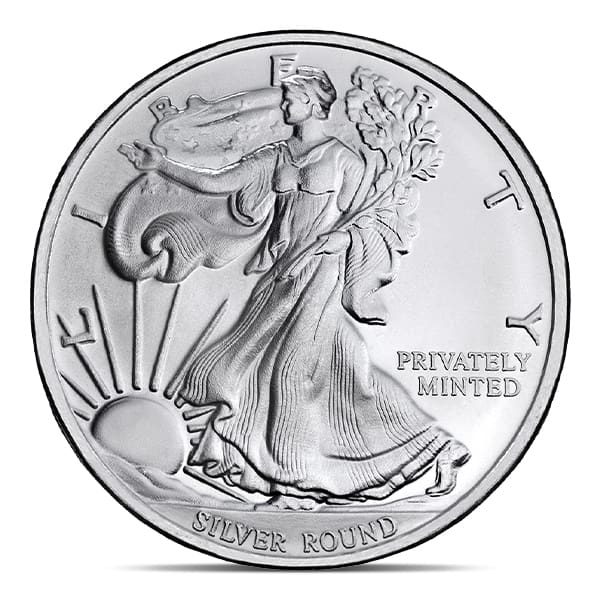 1/10 oz Walking Liberty Silver Round