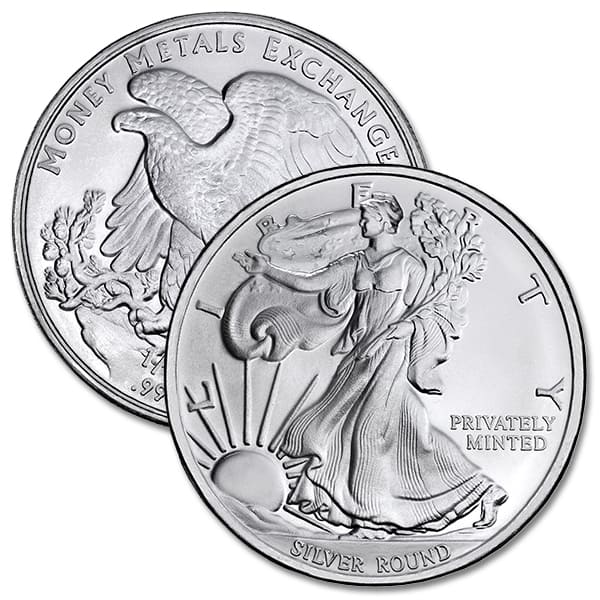 1/10 oz Walking Liberty Silver Round